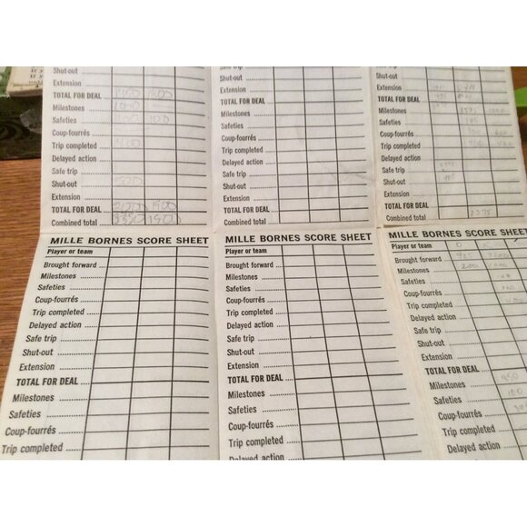 Vintage Mille Bornes French Card Game Parker Brothers 1962 1964 Collector Crafts - Picture 10 of 10